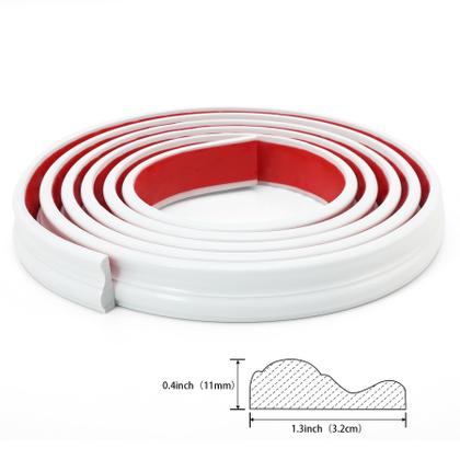 Imagem de Guarnição de moldagem de parede Peel and Stick Taaizau 3 m x 3,3 cm PVC