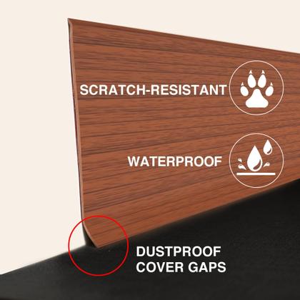 Imagem de Guarnição de moldagem de parede ROUIXSEN Red Teak 7,62 cm x 12,19 m à prova d'água