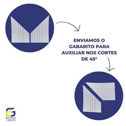 Imagem de Guarnição Moldura Rodameio Eva Autocolante Lua 10cmx5mm