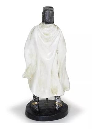 Imagem de Guerreiro Medieval Cavaleiro Templário Em Resina Estatueta