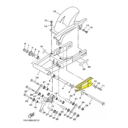 Imagem de Guia Corrente Balança Saboneteira Yamaha Fazer 250 Ate 2017
