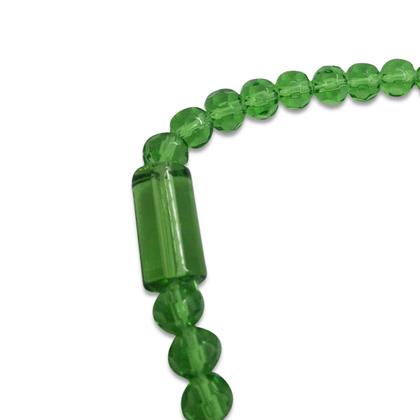 Imagem de Guia Cristal 147 Contas Verde Cristal 60 cm Umbanda