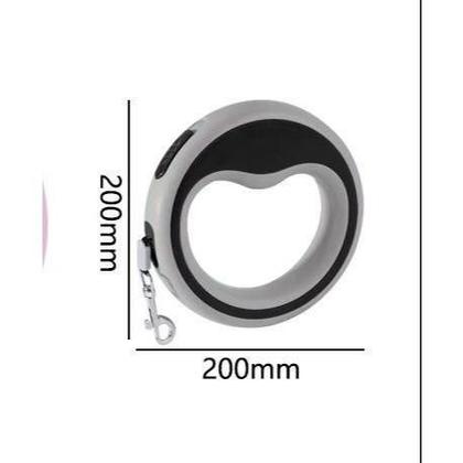 Imagem de Guia Retratil Com Botao Com Regulagem Para Caes e Gatos PRETO