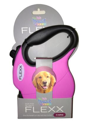 Imagem de Guia Retrátil Flexx Gde 50Kg Rosa The Pets