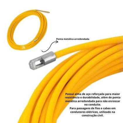 Imagem de Guia Sonda Passa Fio Alma De Aço Resistente Vonder Pvc