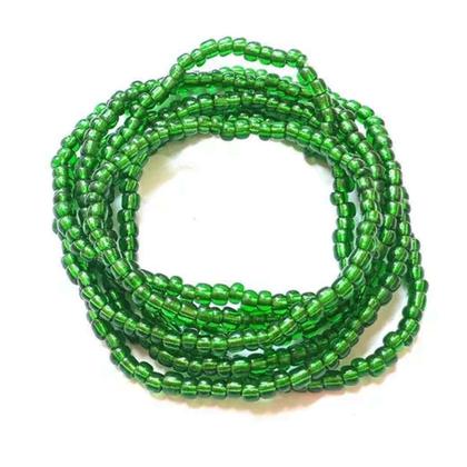 Imagem de Guia Verde Cristal Proteção Total Oxossi Fio de Contas 60 cm