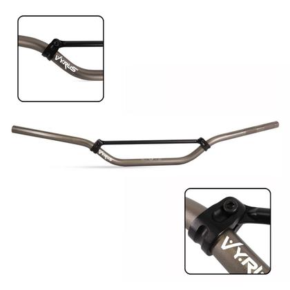 Imagem de Guidão 22mm Vyrus Cross Bar C/ Barra Trilha Motocross Enduro