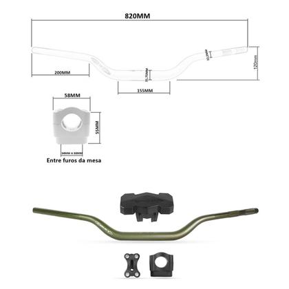 Imagem de Guidão 31mm Oxxy Alto Super Fat Bar Protetor Espuma Guidão Oxxy Pad