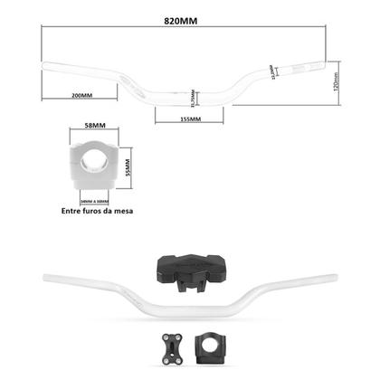 Imagem de Guidão 31mm Oxxy Alto Super Fat Bar Protetor Espuma Guidão Oxxy Pad