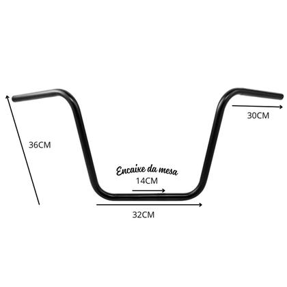 Imagem de Guidão Alto Seca Suvaco Shadow Boulevard M800 Drag Star Harley Davidson