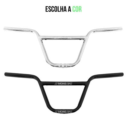 Imagem de Guidão Bike Mtb Alto Tipo Cross Bmx Cromado 22,2mm Bicicleta