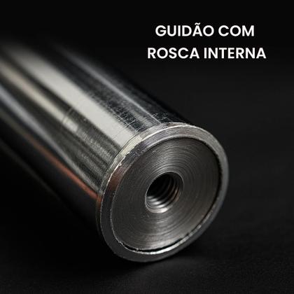 Imagem de Guidão Cargo Cromado com Rosca e Par de Pesos Compatível com CG Titan Fan Start 125 a 160