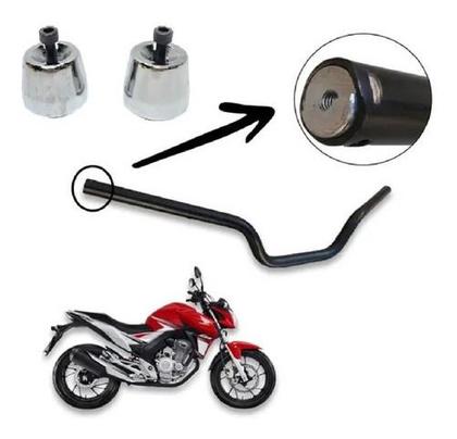 Imagem de Guidão Com Pezinho Cbx 250 Twister Preto  E Peso 2014 A 2022