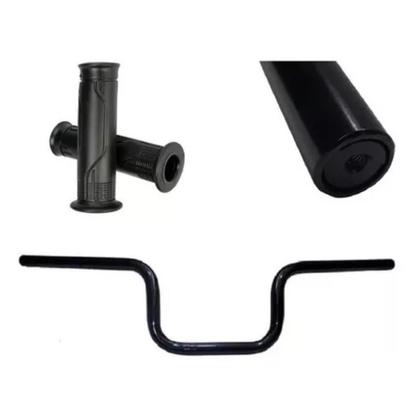 Imagem de Guidão Mais Manopla Moto Factor 125 150 Fazer 150 Preto Yamaha Rosca