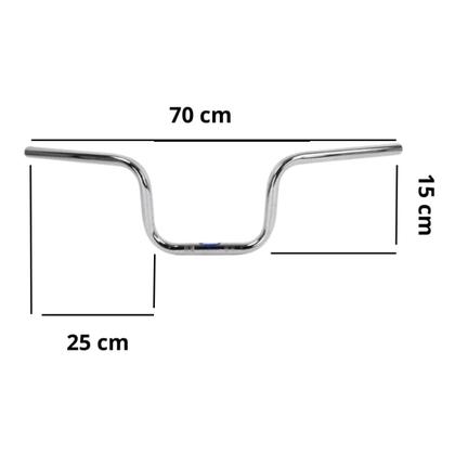 Imagem de Guidão Original Titan Fan 125 150 De 2004 A 2013 Com Rosca Na Lateral Para Peso