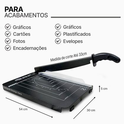 Imagem de Guilhotina De Papel A4 De Mesa Manual Até 15 Folhas