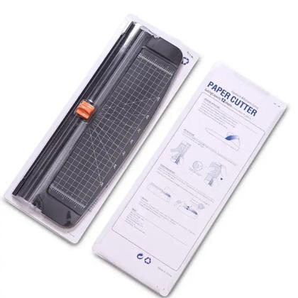Imagem de Guilhotina de papel refiladora a4 cortador de mesa 12 folhas scrapbook artesanato com protecao