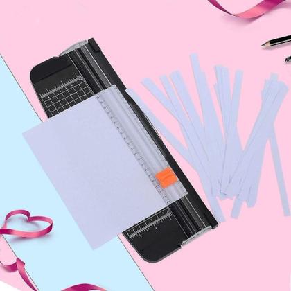 Imagem de Guilhotina de papel refiladora a4 cortador de mesa 12 folhas scrapbook artesanato com protecao