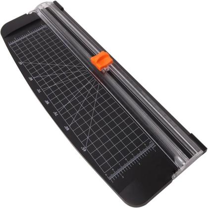 Imagem de Guilhotina de papel refiladora a4 cortador de mesa 12 folhas scrapbook artesanato com protecao