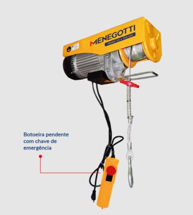 Imagem de Guincho Coluna Prime 300/600Kg V2 12/6M Com Motor Monofásico 220V 60Hz Menegotti