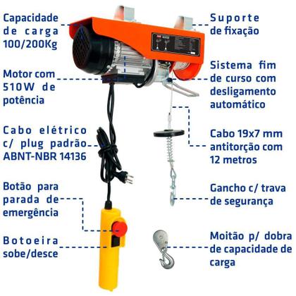 Imagem de Guincho Elétrico Elev200-127V