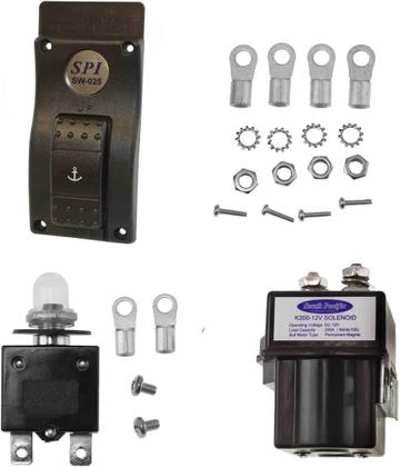 Imagem de Guincho Elétrico Náutico Ws 700 12v Corrente Din 6 Mm Lancha