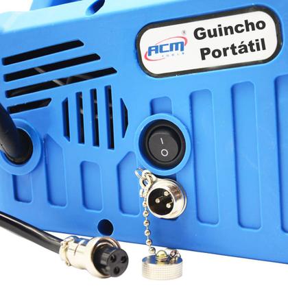 Imagem de Guincho eletrico portatil 200kg x 19m com controle remoto GEP200 acm tools