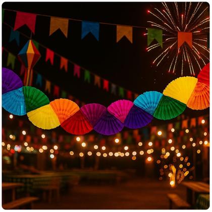 Imagem de Guirlanda de Festa Junina Decorativa Sanfona
