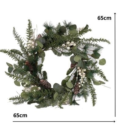 Imagem de Guirlanda de Natal Folhas E Pinhas 60cm 1053471 Cromus