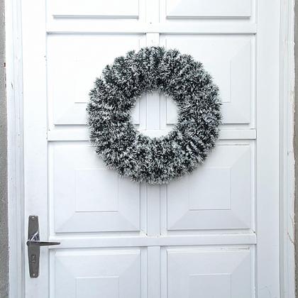 Imagem de Guirlanda Enfeite Neve Natal Decorar Porta Entrada Nevasca