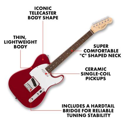 Guitarra elétrica Fender Squier Debut Series Telecaster Red