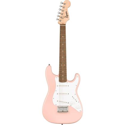【10714】 Squier Stratocaster mini pink Guitarra elétrica Fender Squier Mini Stratocaster Shell Pink