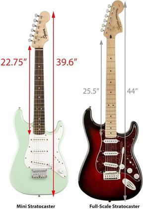 Guitarra elétrica Fender Squier Mini Stratocaster Surf Green