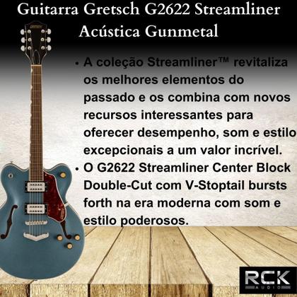 Imagem de Guitarra Gretsch G2622 Streamliner Acústica Gunmetal