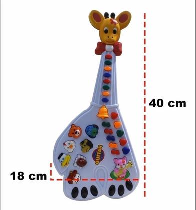 Imagem de Guitarra Infantil Musical Girafa Mod Teclado