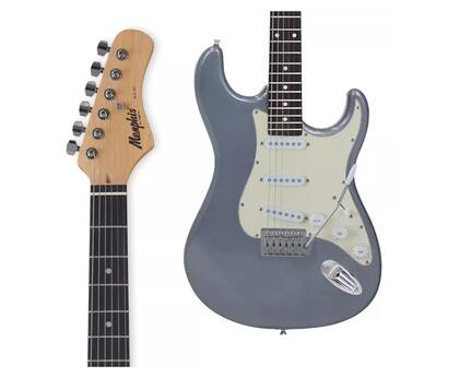 Imagem de Guitarra memphis mg 30 strato mdsv escala escura metallic deep silver