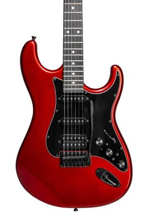 Imagem de Guitarra Tagima Sixmart Strato Caster com Efeitos Chorus, Delay, Reverber,Distortion e Overdrive CA Vermelha.