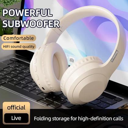 Imagem de H&S -V5  Fone de Ouvido Headphones sem fio com microfone, Bluetooth 5.3, estéreo surround