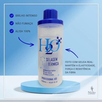 Imagem de H2o Selagem Térmica 1L Alisamento Cabelo Nicky