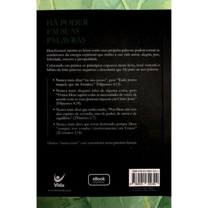 Imagem de Há Poder Em Suas Palavras, Don Gossett - Nova Edição - Vida