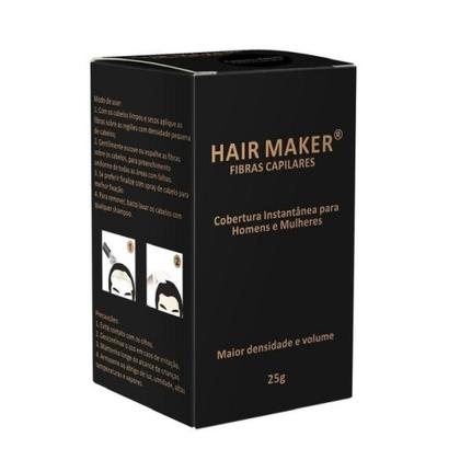 Imagem de Hair Maker Fibras Capilares 25 Gramas - Cor Castanho Claro