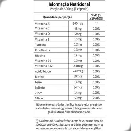 Imagem de Hair Skin Nails Vitaminas e Minerais Beauty 60 Capsulas Herbamed