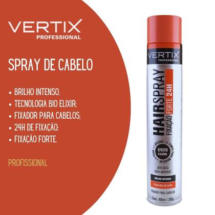 Imagem de Hair Spray de Cabelo Fixação Forte 24H Efeito Flexível Brilho Intenso 400ml Ricca