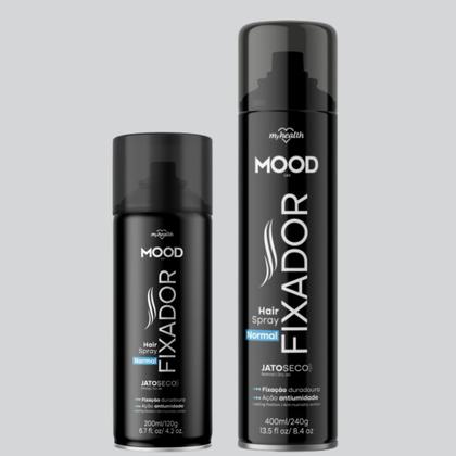 Imagem de Hair Spray Fixador Normal Mood Jato Seco 400Ml - My Health