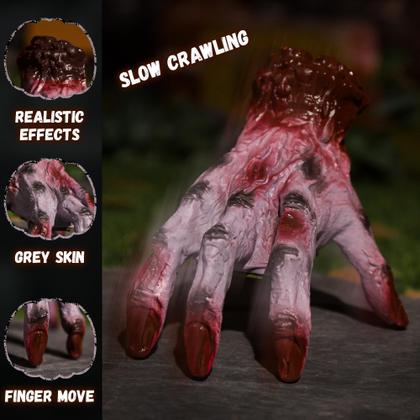 Imagem de Halloween Animatronics Crawling Zombie Hand ELAMAS 8x6 polegadas