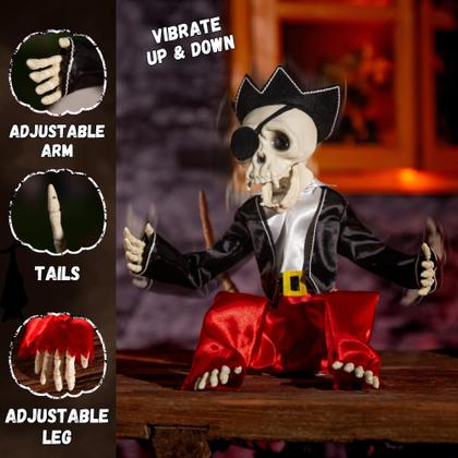 Imagem de Halloween Animatronics Skeleton Monkey ELAMAS de 12 polegadas