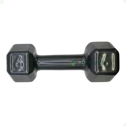 Imagem de Halter Sextavado Emborrachado - 6 Kg