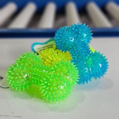 Imagem de Halteres Led Colorido Brinquedo C/apito Halteres Eloo Pet