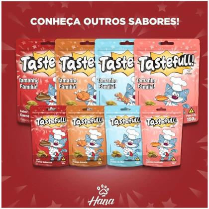 Imagem de Hana Tastefull Nuggets Para Gatos Frutos do Mar 40g Kit 3 un