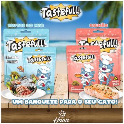 Imagem de Hana Tastefull Nuggets Para Gatos Frutos do Mar 40g Kit 3 un